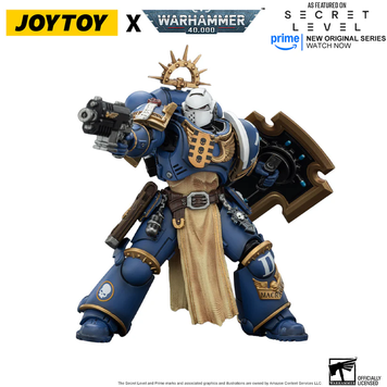 Колекційна фігура Левантус Warhammer 40,000 Ultramarines Levantus with Power Sword, Stormshield and Bolt Pistol 1/18 (Secret Level)