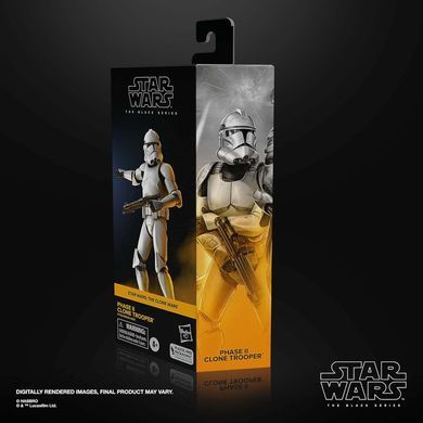 Колекційна фігура Клон Солдат у броні Фейз II STAR WARS The Black Series Phase II Clone Trooper, Clone Wars