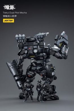 Колекційна фігура Чорний Меха з 2 пілотами Dark Source Tiekui Dual Pilot Mecha 1/25 Scale Mecha Figure Set JoyToy