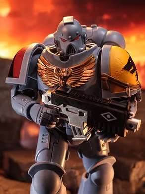 Колекційна фігура Космічний Вовк Сірий Мисливець Warhammer 40,000 Space Wolves Grey Hunter