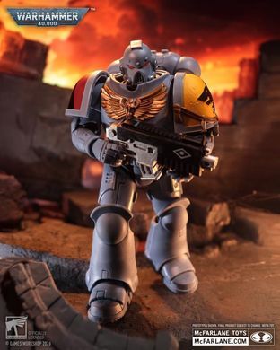 Колекційна фігура Космічний Вовк Сірий Мисливець Warhammer 40,000 Space Wolves Grey Hunter