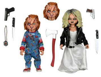 Комплект коллекционных фигур Чаки и Тиффани Bride of Chucky Chucky and Tiffany Clothed Figure Two-Pack
