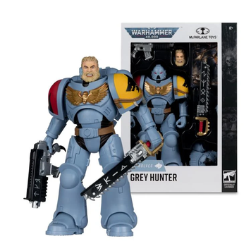 Колекційна фігура Космічний Вовк Сірий Мисливець Warhammer 40,000 Space Wolves Grey Hunter