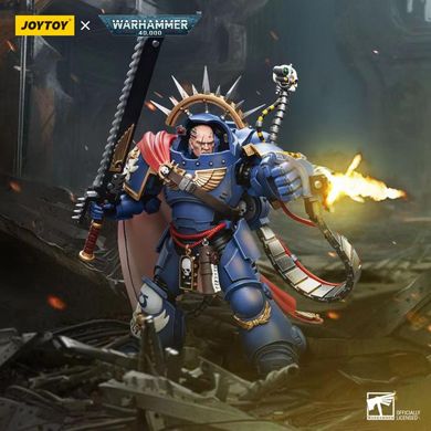 Колекційна фігура Капітан Ультрамаринів у Гравітаційній броні Warhammer 40k Ultramarines Captain in Gravis Armour 1/18 JoyToy