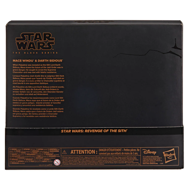 Комплект коллекционных фигур Мейс Винду и Шив Палпатин/Дарт Сидиус Star Wars Black Series Mace Windu & Darth Sidious