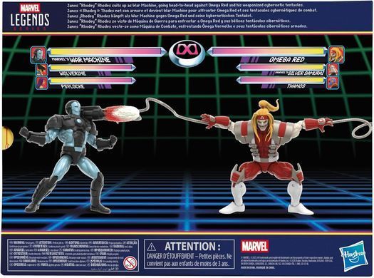 Комплект колекційних фігур Омега Ред проти Воїтеля Marvel Legends Gamerverse War Machine vs. Omega Red Two-Pack