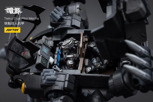 Колекційна фігура Чорний Меха з 2 пілотами Dark Source Tiekui Dual Pilot Mecha 1/25 Scale Mecha Figure Set JoyToy