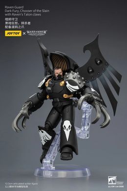Колекційна фігура Темна Лють Обранник Полеглих Гвардії Ворона Warhammer: The Horus Heresy Raven Guard Dark Fury, Chooser of the Slain with Raven's Talon Claws 1/18