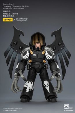 Колекційна фігура Темна Лють Обранник Полеглих Гвардії Ворона Warhammer: The Horus Heresy Raven Guard Dark Fury, Chooser of the Slain with Raven's Talon Claws 1/18