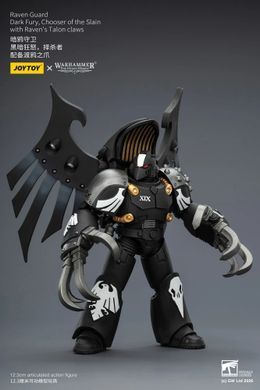 Колекційна фігура Темна Лють Обранник Полеглих Гвардії Ворона Warhammer: The Horus Heresy Raven Guard Dark Fury, Chooser of the Slain with Raven's Talon Claws 1/18