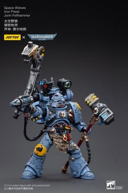 Колекційна фігура Залізний Священик Космічних Вовків Warhammer 40K Space Wolves Iron Priest Jorin Fellhammer 1/18 JoyToy