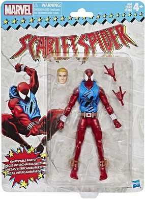 Коллекционная фигура Алый Человек-Паук Marvel Legends Retro Scarlet Spider-Man