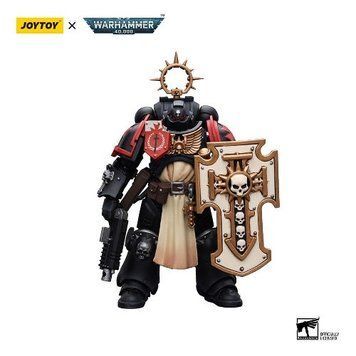 Коллекционная фигура Ветеран Темных Храмовников Warhammer 40K Primaris Space Marines Black Templars Bladeguard Veteran 1/18