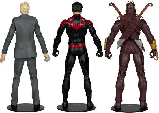 Комплект колекційних фігур Найтвінг, Талон та Сова McFarlane DC Multiverse Nightwing vs Talon & Owl Gold Label 3-pack