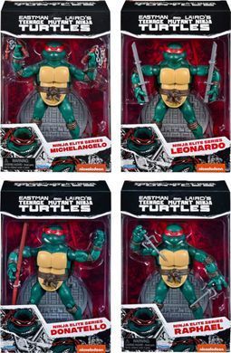 Комплект коллекционных фигур Черепашки-ниндзя Teenage Mutant Ninja Turtles Ninja Elite Series PX Previews Exclusive Set of 4