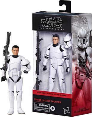 Коллекционная фигура Клон Штурмовик Фейз 1 STAR WARS The Black Series Phase I Clone Trooper, Attack of The Clones