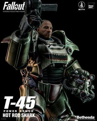 Коллекционная фигура Силовая броня Т-45 Fallout SiXTH T-45 Power Armor (Hot Rod Shark) 1/6