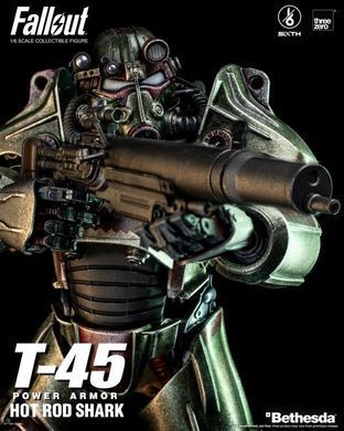 Коллекционная фигура Силовая броня Т-45 Fallout SiXTH T-45 Power Armor (Hot Rod Shark) 1/6