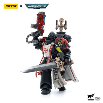 Колекційна фігура Темний Храмовник Warhammer 40k Black Templars Sword Brethren Brother Lombast 1/18 JoyToy