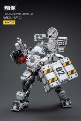 Колекційна фігура Білий Меха з 2 пілотами Dark Source Tiekui Dual Pilot Mecha (Ver. 2) 1/25 Scale Mecha Figure Set JoyToy