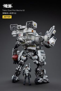 Колекційна фігура Білий Меха з 2 пілотами Dark Source Tiekui Dual Pilot Mecha (Ver. 2) 1/25 Scale Mecha Figure Set JoyToy