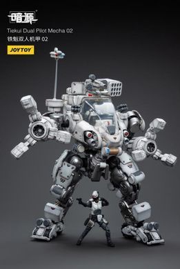 Колекційна фігура Білий Меха з 2 пілотами Dark Source Tiekui Dual Pilot Mecha (Ver. 2) 1/25 Scale Mecha Figure Set JoyToy
