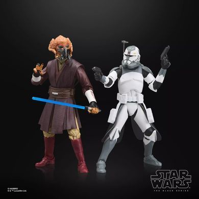 Набір колекційних фігур Пло Кун та Клон Коммандер Вольф STAR WARS The Black Series Plo Koon & Clone Commander Wolffe