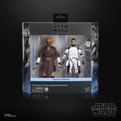 Набір колекційних фігур Пло Кун та Клон Коммандер Вольф STAR WARS The Black Series Plo Koon & Clone Commander Wolffe