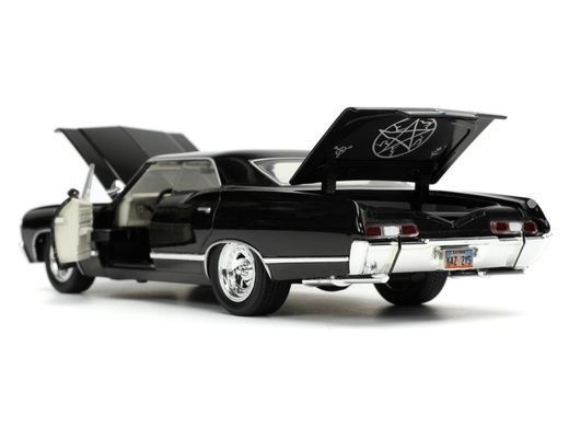 Коллекционная модель Шевроле Импала 1967 и Дин Винчестер Модель Supernatural Hollywood Rides Die-Cast Dean Winchester & 1/24 Scale 1967 Chevy Impala