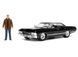 Коллекционная модель Шевроле Импала 1967 и Дин Винчестер Модель Supernatural Hollywood Rides Die-Cast Dean Winchester & 1/24 Scale 1967 Chevy Impala