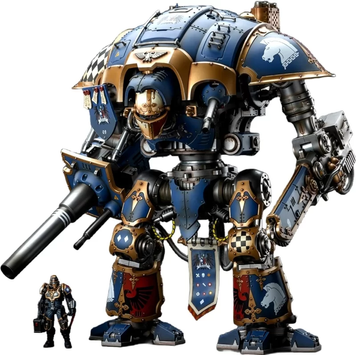 Колекційна фігура Лицар-квесторіс класу "Паладин" Дому Террін Warhammer 40K Imperial Knights House Terryn Knight Paladin 1/18