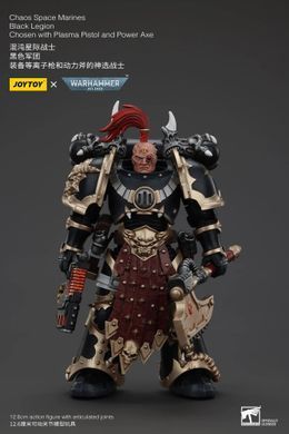 Колекційна фігура Обранний Темного Легіону Хаосу Warhammer 40K Chaos Space Marines Black Legion Chosen with Plasma Pistol and Power Axe 1/18