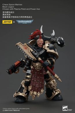 Колекційна фігура Обранний Темного Легіону Хаосу Warhammer 40K Chaos Space Marines Black Legion Chosen with Plasma Pistol and Power Axe 1/18