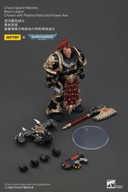 Колекційна фігура Обранний Темного Легіону Хаосу Warhammer 40K Chaos Space Marines Black Legion Chosen with Plasma Pistol and Power Axe 1/18