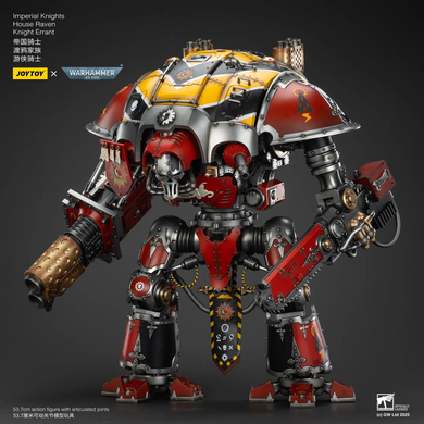 Колекційна фігура Лицар-квесторіс класу "Паладин" Дому Рейвен Warhammer 40K Imperial Knights House Raven Knight Errant 1/18