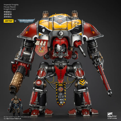 Колекційна фігура Лицар-квесторіс класу "Паладин" Дому Рейвен Warhammer 40K Imperial Knights House Raven Knight Errant 1/18