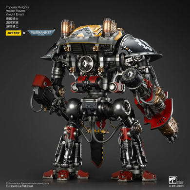 Колекційна фігура Лицар-квесторіс класу "Паладин" Дому Рейвен Warhammer 40K Imperial Knights House Raven Knight Errant 1/18