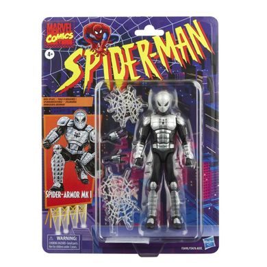 Колекційна фігура Людина-павук Броня MK I Marvel Legends Retro Spider-Man Spider-Armor Mk I