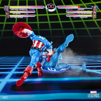 Комплект коллекционных фигур Капитан Америка против Венома Marvel Legends Gamerverse Captain America vs. Venom Action Figure Two-Pack