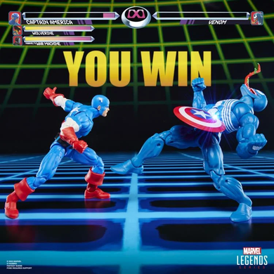 Комплект коллекционных фигур Капитан Америка против Венома Marvel Legends Gamerverse Captain America vs. Venom Action Figure Two-Pack