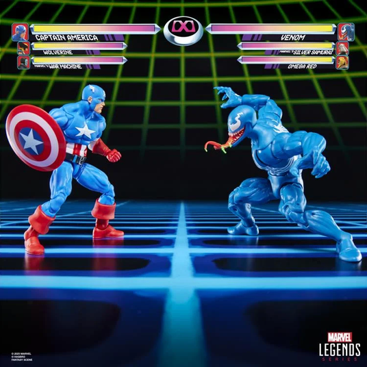 MARVEL LEGENDS GAMERVERSE フィギュアセット Купить Комплект коллекционных фигур Капитан Америка против Венома