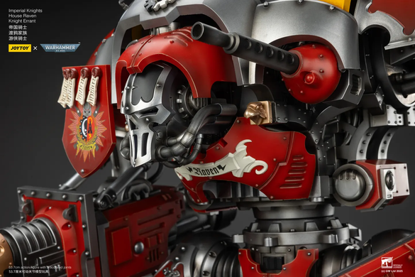Колекційна фігура Лицар-квесторіс класу "Паладин" Дому Рейвен Warhammer 40K Imperial Knights House Raven Knight Errant 1/18