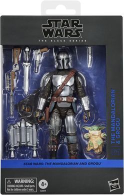 Колекційна фігура Мандалорець та Грогу Star Wars: The Black Series The Mandalorian with Grogu (The Mandalorian and Grogu) Deluxe