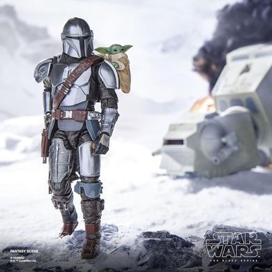 Колекційна фігура Мандалорець та Грогу Star Wars: The Black Series The Mandalorian with Grogu (The Mandalorian and Grogu) Deluxe