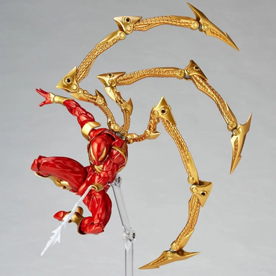 Колекційна фігура Залізний Павук Людина-Павук Marvel Amazing Yamaguchi Revoltech No.023 Iron Spider (Reissue)