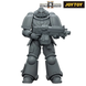 Коллекционная фигура Космический Десантник JoyToy Warhammer 40,000: Space Marine 2, Space Marines Intercessor, Armouring Hall Edition 1/18 (не крашенная)