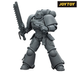 Коллекционная фигура Космический Десантник JoyToy Warhammer 40,000: Space Marine 2, Space Marines Intercessor, Armouring Hall Edition 1/18 (не крашенная)