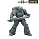Коллекционная фигура Космический Десантник JoyToy Warhammer 40,000: Space Marine 2, Space Marines Intercessor, Armouring Hall Edition 1/18 (не крашенная)