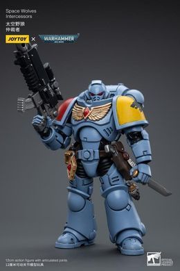 Колекційна фігура Солдат Космічних Вовків Warhammer 40K Space Wolves Intercessors 1/18 JoyToy