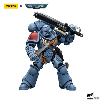 Коллекционная фигура Солдат Космических Волков Warhammer 40K Space Wolves Intercessors 1/18 JoyToy